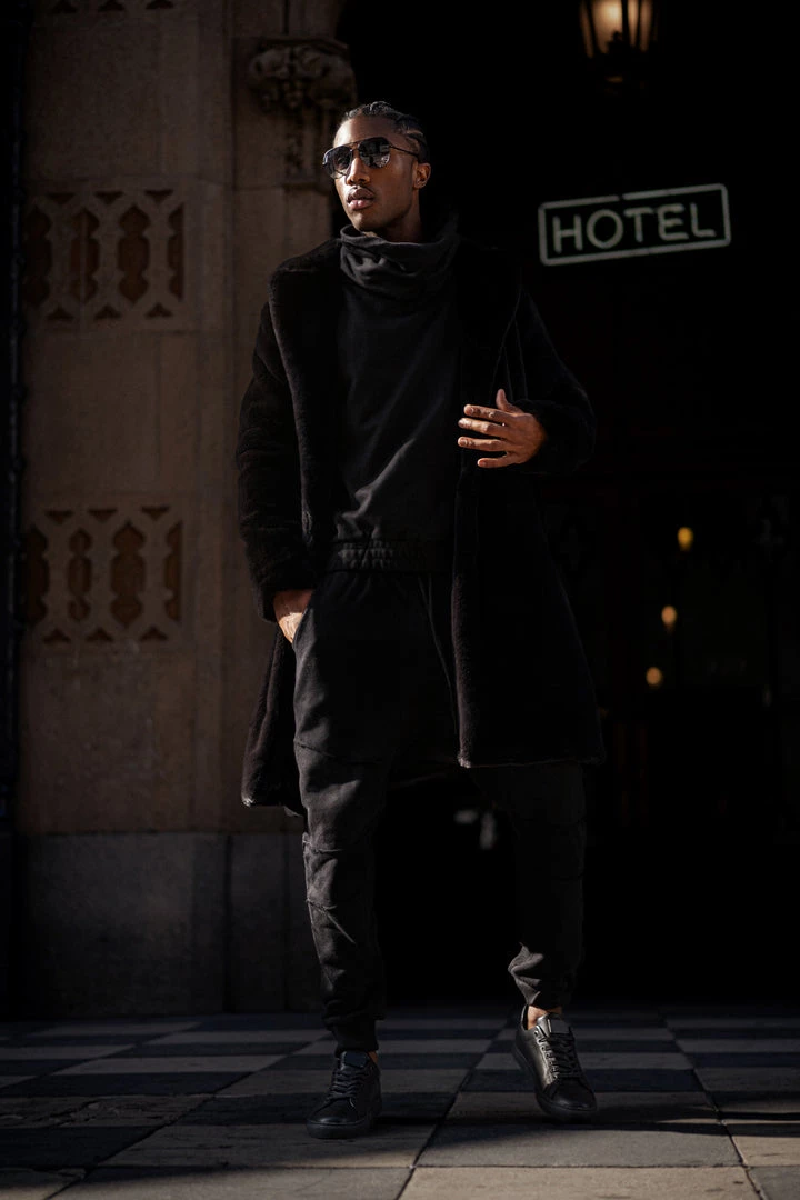 JLUXLABEL SALE BLACK KALEB MEN'S JOGGERS 11 JLUXLABEL SALE BLACK KALEB MEN'S JOGGERS