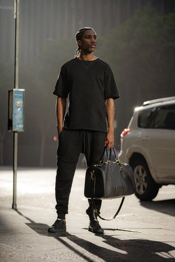 JLUXLABEL SALE BLACK KALEB MEN'S JOGGERS 14 JLUXLABEL SALE BLACK KALEB MEN'S JOGGERS