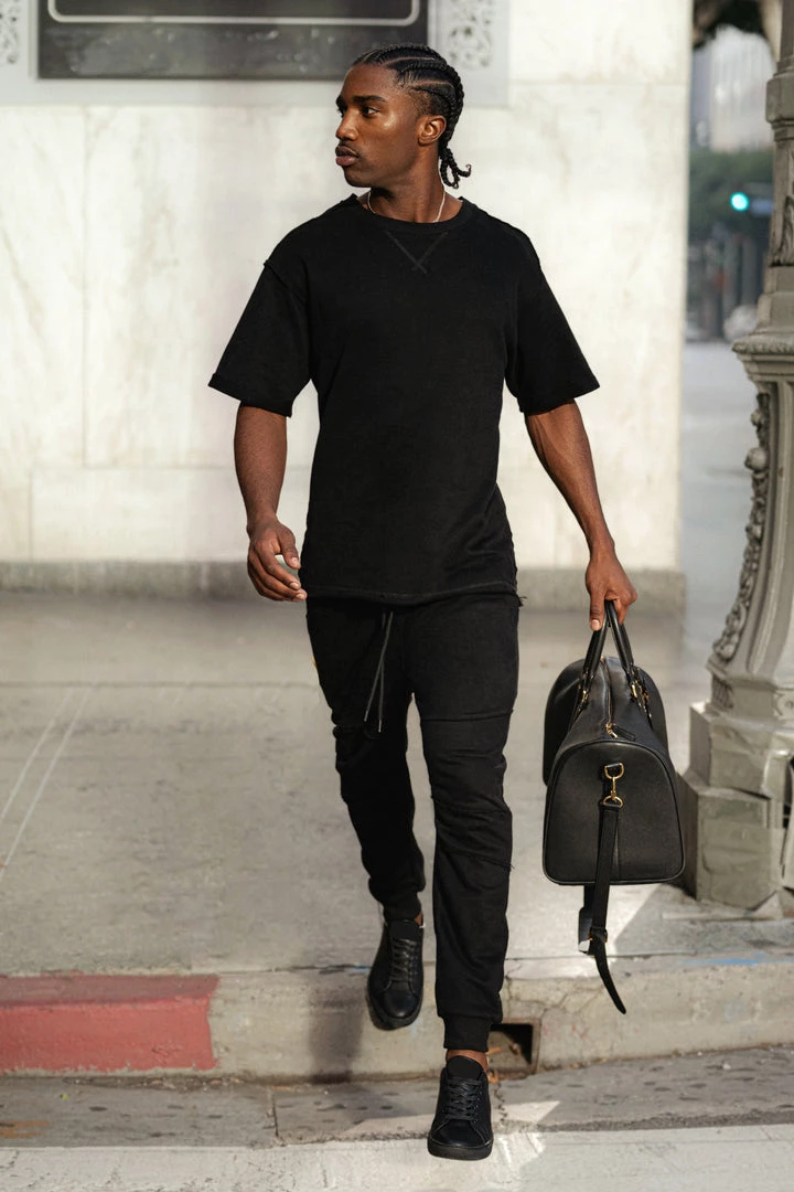 JLUXLABEL SALE BLACK KALEB MEN'S JOGGERS 15 JLUXLABEL SALE BLACK KALEB MEN'S JOGGERS