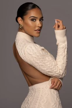 JLUXLABEL CREAM YOU'RE THE ONE SWEATER DRESS 21 JLUXLABEL CREAM YOU'RE THE ONE SWEATER DRESS