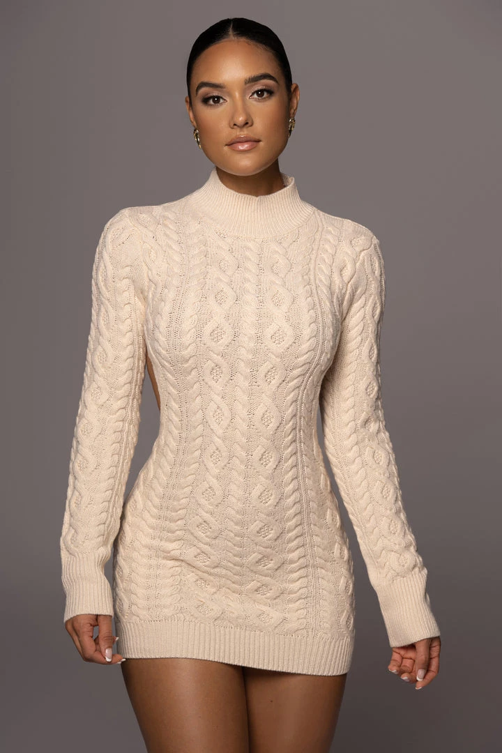 JLUXLABEL CREAM YOU'RE THE ONE SWEATER DRESS 6 JLUXLABEL CREAM YOU'RE THE ONE SWEATER DRESS