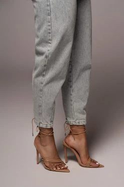 JLUXLABEL NUDE ALVANA POINTED TOE HEELS NEW ARRIVALS