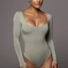 JLUXLABEL JLUXBASIX SAGE ALEAH U-NECK BODYSUIT 1 JLUXLABEL JLUXBASIX SAGE ALEAH U-NECK BODYSUIT