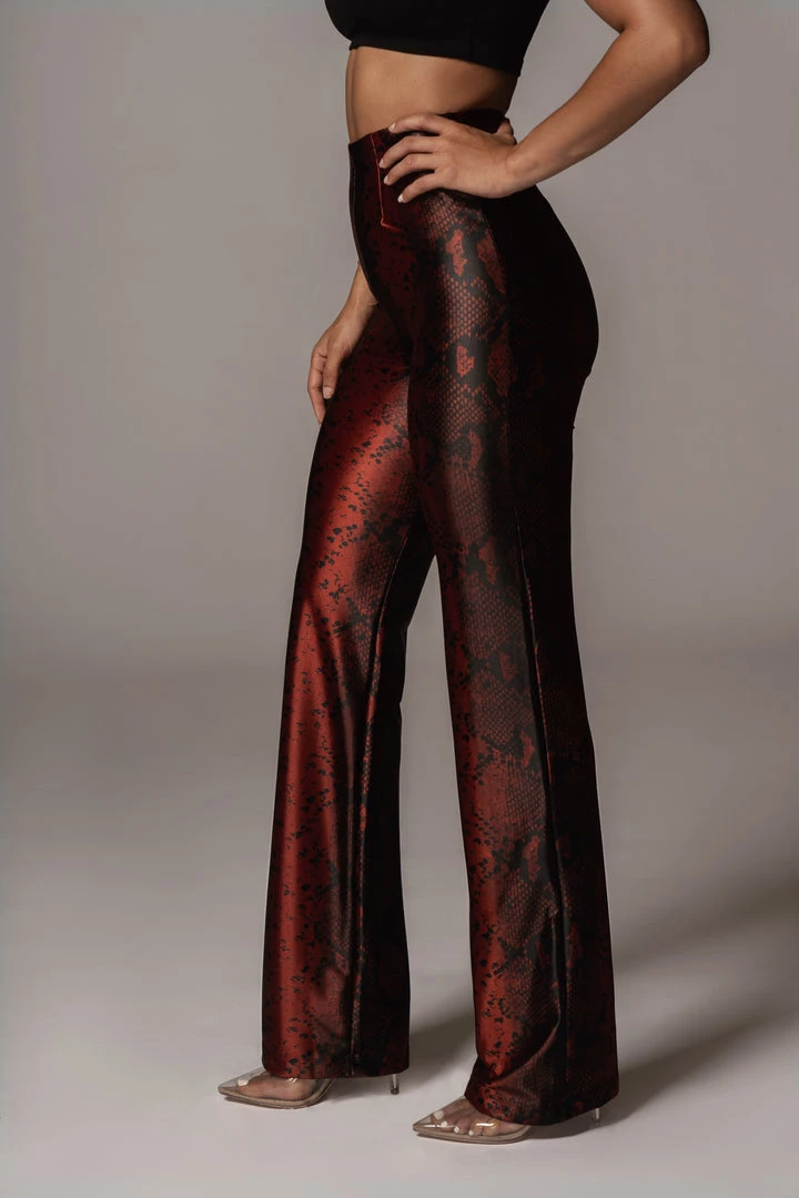 JLUXLABEL BACK IN RED VONA SNAKEPRINT PANTS 7 JLUXLABEL BACK IN RED VONA SNAKEPRINT PANTS