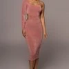 JLUXLABEL NEW ARRIVALS MAUVE IN THE MOMENT DRESS