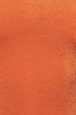 JLUXLABEL NEW ARRIVALS ORANGE AUDETTE TURTLENECK DRESS