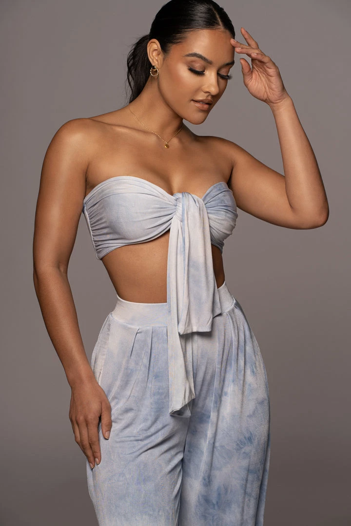 JLUXLABEL NEW ARRIVALS BLUE ANAHI TIE DYE SET 4 JLUXLABEL NEW ARRIVALS BLUE ANAHI TIE DYE SET