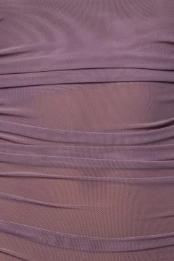 JLUXLABEL PURPLE CHARISMA SHEER COVER UP DRESS
