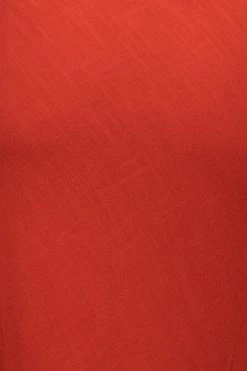 JLUXLABEL NEW ARRIVALS PERSIMMON NOELIA LINEN SLIT SKIRT