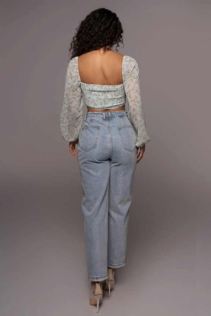 JLUXLABEL SAGE PERRIE FLORAL TOP 7 JLUXLABEL SAGE PERRIE FLORAL TOP