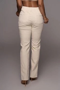JLUXLABEL IVORY HEADING OUT CORDUROY PANTS