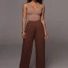 JLUXLABEL JLUXBASIX CHOCOLATE DEVYN WIDE LEG PANTS 1 JLUXLABEL JLUXBASIX CHOCOLATE DEVYN WIDE LEG PANTS