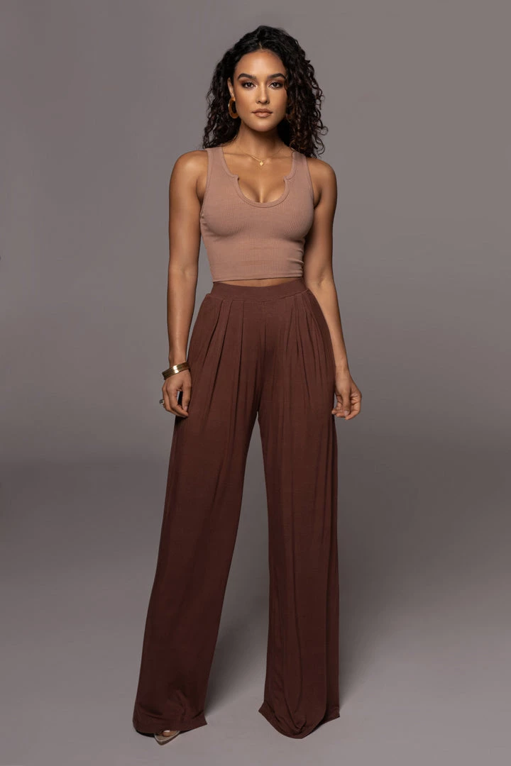 JLUXLABEL JLUXBASIX CHOCOLATE DEVYN WIDE LEG PANTS 3 JLUXLABEL JLUXBASIX CHOCOLATE DEVYN WIDE LEG PANTS