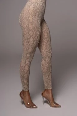 JLUXLABEL Natural Laylani Mesh Leggings