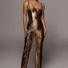 JLUXLABEL GOLD VONA SNAKEPRINT PANTS BACK IN