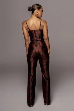 JLUXLABEL BACK IN RED VONA SNAKEPRINT PANTS 13 JLUXLABEL BACK IN RED VONA SNAKEPRINT PANTS