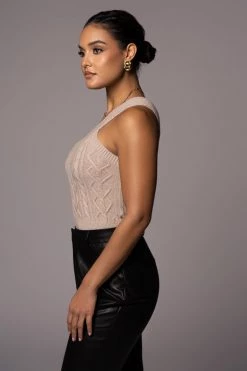 JLUXLABEL SALE BEIGE MAKE YOU MINE TOP