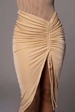 JLUXLABEL BUTTERCREAM AURA SLINKY SKIRT