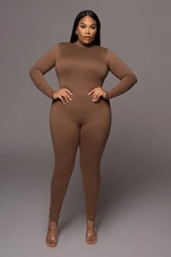 JLUXLABEL JLUXBASIX PECAN RAISA JUMPSUIT