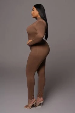 JLUXLABEL JLUXBASIX PECAN RAISA JUMPSUIT