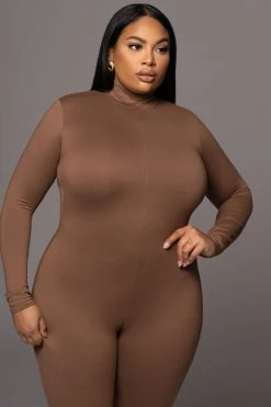 JLUXLABEL JLUXBASIX PECAN RAISA JUMPSUIT