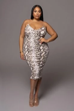 JLUXLABEL COBRA SYLVIA DIAGONAL STRAP DRESS NEW ARRIVALS