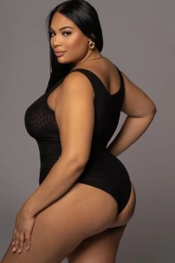 JLUXLABEL NOIR MESH ESSENTIALS TANK BODYSUIT UNDERGARMENT NEW ARRIVALS