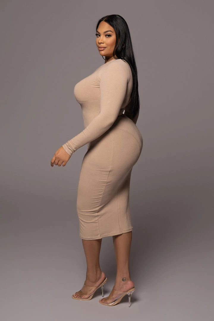 JLUXLABEL BEIGE HIGH EXPECTATIONS MIDI DRESS NEW ARRIVALS 11 JLUXLABEL BEIGE HIGH EXPECTATIONS MIDI DRESS NEW ARRIVALS