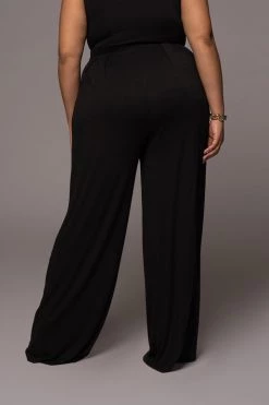 JLUXLABEL JLUXBASIX BLACK DEVYN WIDE LEG PANTS 27 JLUXLABEL JLUXBASIX BLACK DEVYN WIDE LEG PANTS