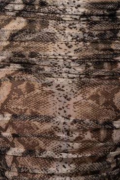 JLUXLABEL NEW ARRIVALS COBRA POPPY RUCHED MESH SKIRT