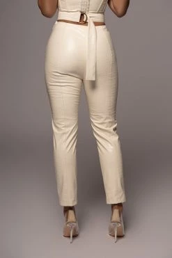 JLUXLABEL BUTTERCREAM BRISTOL CROC PANTS