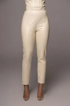 JLUXLABEL BUTTERCREAM BRISTOL CROC PANTS