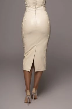 JLUXLABEL BUTTERCREAM DELISA CROC SKIRT