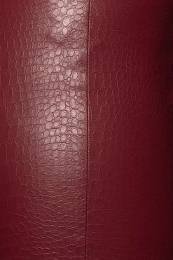 JLUXLABEL BERRY MALENE CROC HIGH WAISTED PANTS