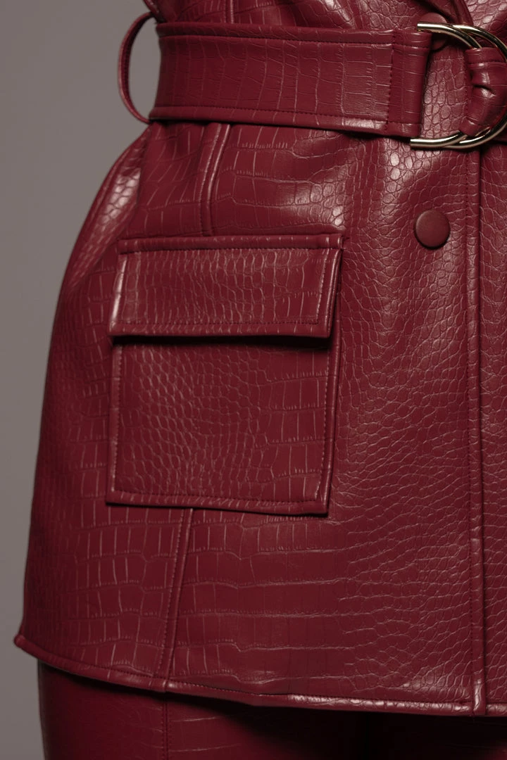 JLUXLABEL SALE BERRY LYANNA CROC BLAZER 12 JLUXLABEL SALE BERRY LYANNA CROC BLAZER