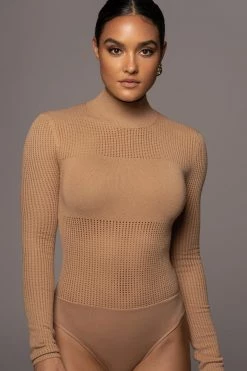 JLUXLABEL TAN KINSLEY BODYSUIT