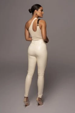 JLUXLABEL BUTTERCREAM MALENE CROC HIGH WAISTED PANTS SALE 11 JLUXLABEL BUTTERCREAM MALENE CROC HIGH WAISTED PANTS SALE