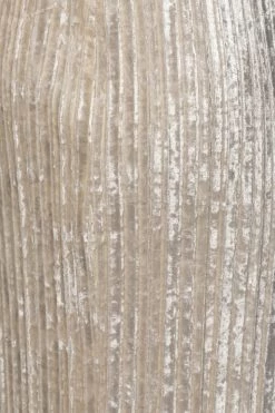 JLUXLABEL CREAM KRISANA VELVET HIGH SLIT SKIRT