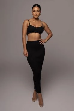 JLUXLABEL BLACK ELIZA MAXI DRESS DRESSES