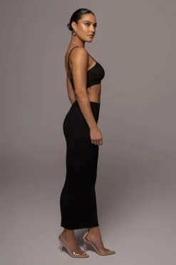 JLUXLABEL BLACK ELIZA MAXI DRESS DRESSES