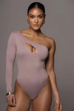 JLUXLABEL SALE PURPLE DARLA KEYHOLE BODYSUIT