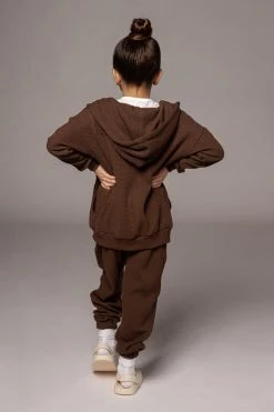 JLUXLABEL CHOCOLATE MILAN KIDS WAFFLE HOODIE 17 JLUXLABEL CHOCOLATE MILAN KIDS WAFFLE HOODIE
