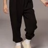JLUXLABEL SALE BLACK MEMPHIS KIDS WAFFLE JOGGERS