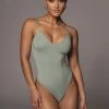 JLUXLABEL NEW ARRIVALS BODYBASIX SAGE BEE V-NECK BODYSUIT 2 JLUXLABEL NEW ARRIVALS BODYBASIX SAGE BEE V-NECK BODYSUIT