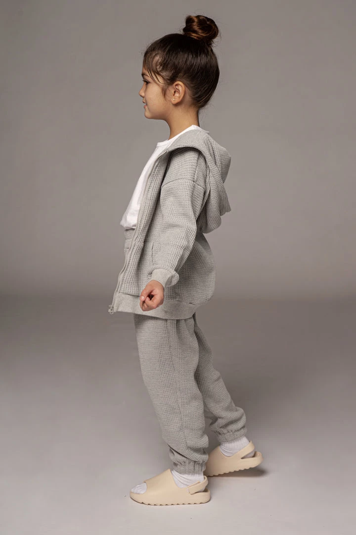 JLUXLABEL GREY MILAN KIDS WAFFLE HOODIE SALE 5 JLUXLABEL GREY MILAN KIDS WAFFLE HOODIE SALE