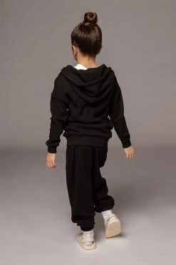 JLUXLABEL SALE BLACK MEMPHIS KIDS WAFFLE JOGGERS
