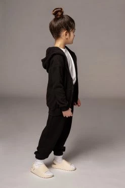 JLUXLABEL SALE BLACK MEMPHIS KIDS WAFFLE JOGGERS