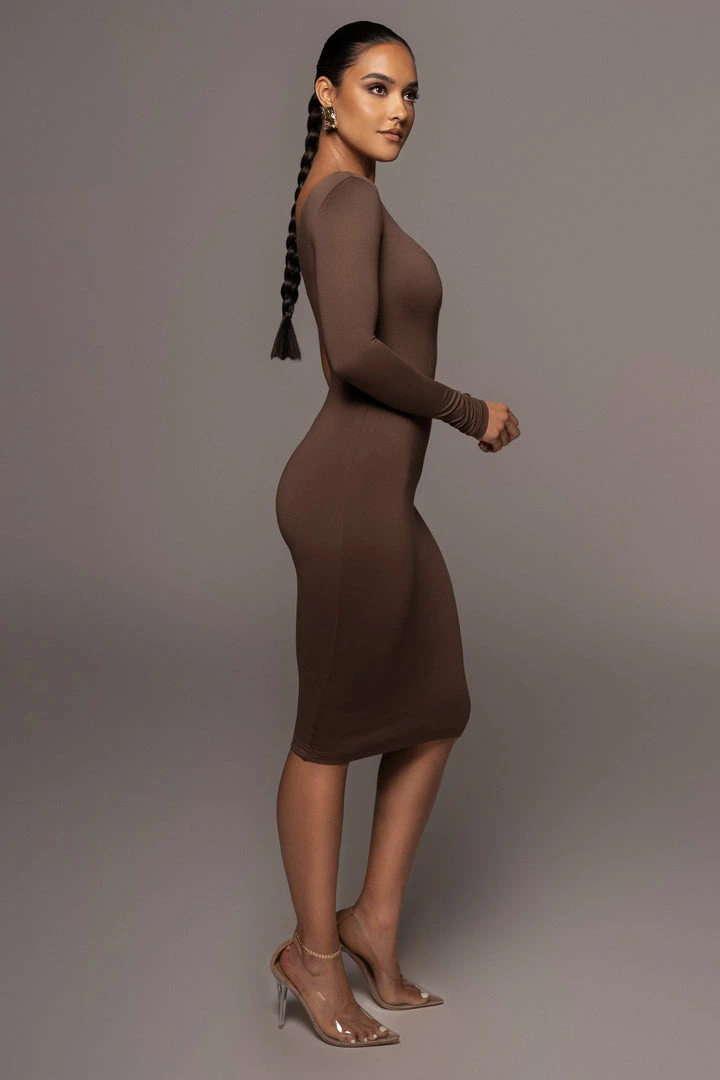 JLUXLABEL NEW ARRIVALS CHOCOLATE FAIRA KEYHOLE DRESS 6 JLUXLABEL NEW ARRIVALS CHOCOLATE FAIRA KEYHOLE DRESS