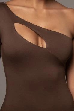 JLUXLABEL NEW ARRIVALS CHOCOLATE FAIRA KEYHOLE DRESS 13 JLUXLABEL NEW ARRIVALS CHOCOLATE FAIRA KEYHOLE DRESS