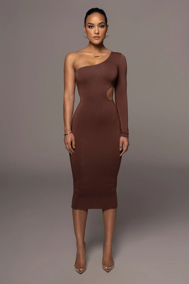 JLUXLABEL NEW ARRIVALS CHOCOLATE JULIA MIDI DRESS 3 JLUXLABEL NEW ARRIVALS CHOCOLATE JULIA MIDI DRESS